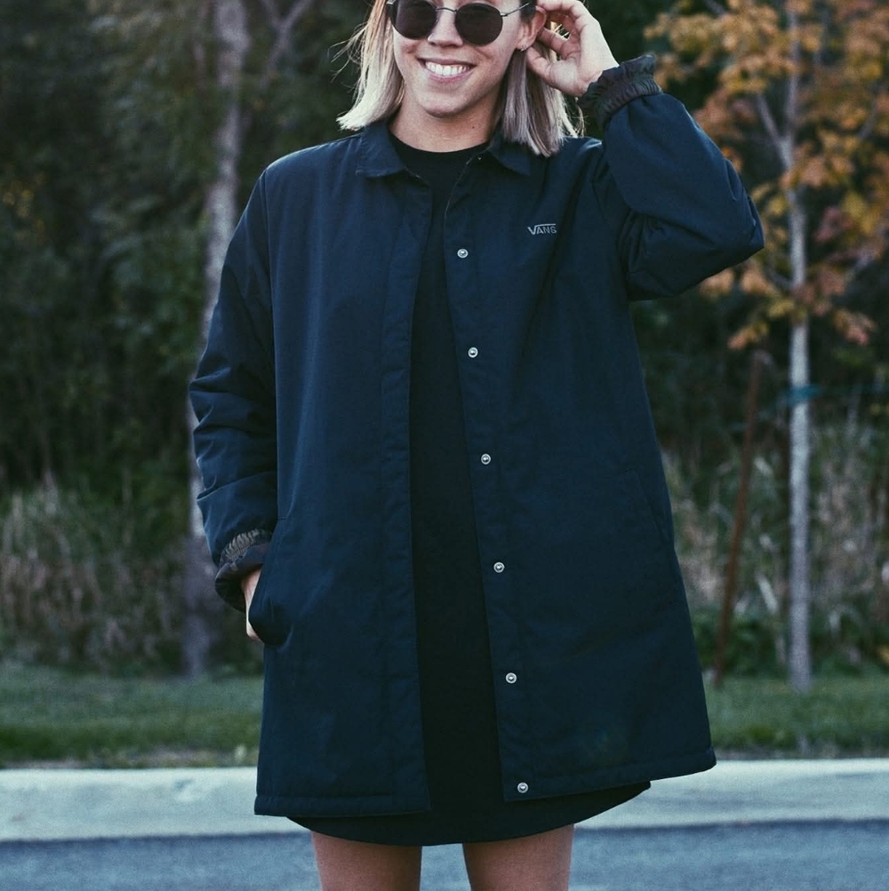 Rever sibleVans Black And Army Coach Jacket